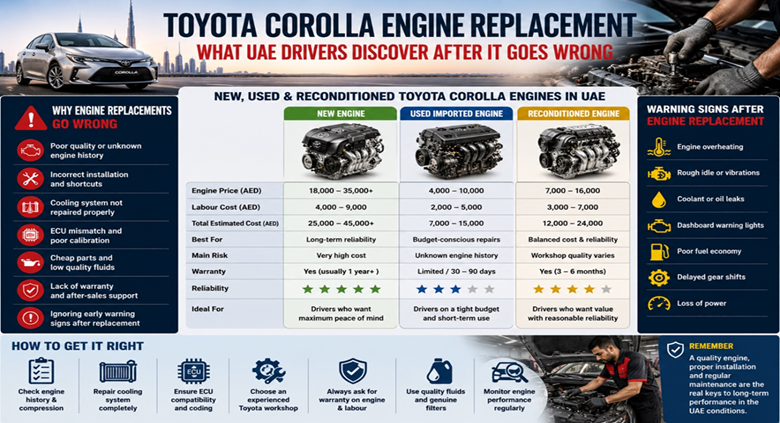Toyota Corolla Engines in UAE