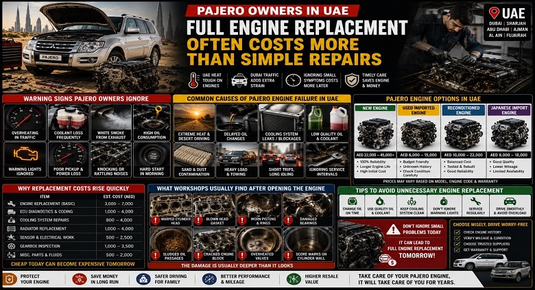 Mitsubishi Pajero Engines in UAE