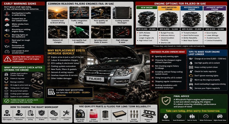 Pajero Replacement Engines in UAE