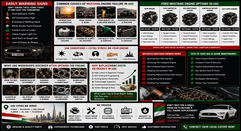 Ford Mustang Engines in UAE