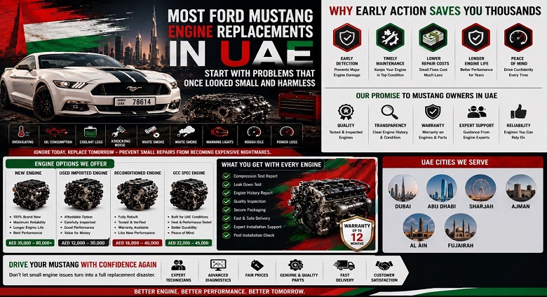 Mustang Replacement Engines in UAE