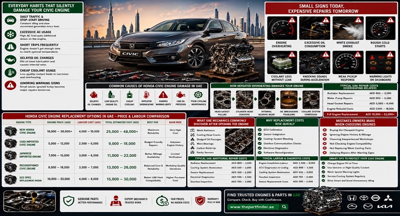 Honda Civic Engines in UAE