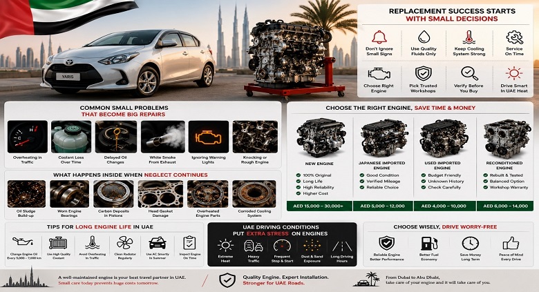 Yaris Replacement Engines in UAE
