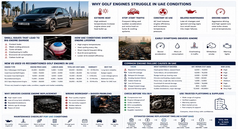 Volkswagen Golf Engines in UAE