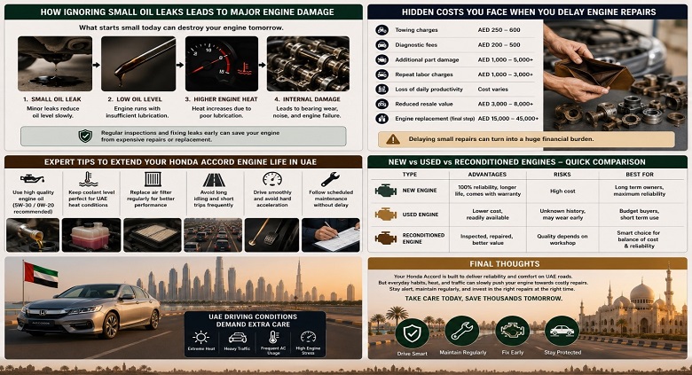 Accord Replacement Engines in UAE