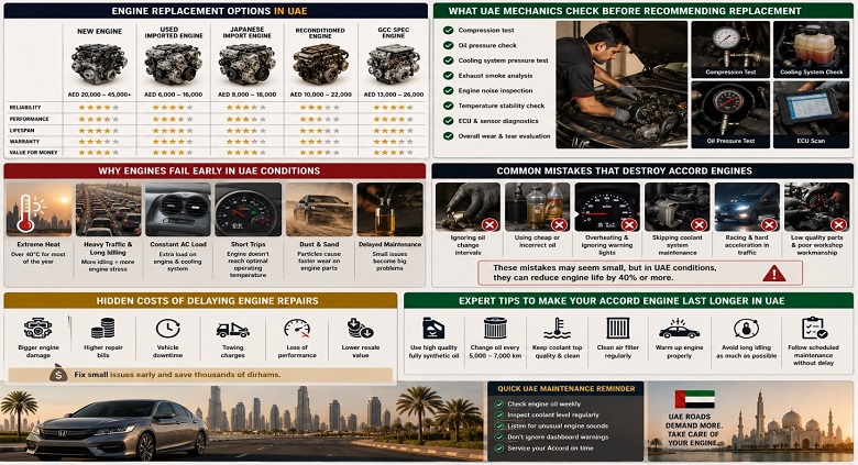 Honda Accord Engines in UAE