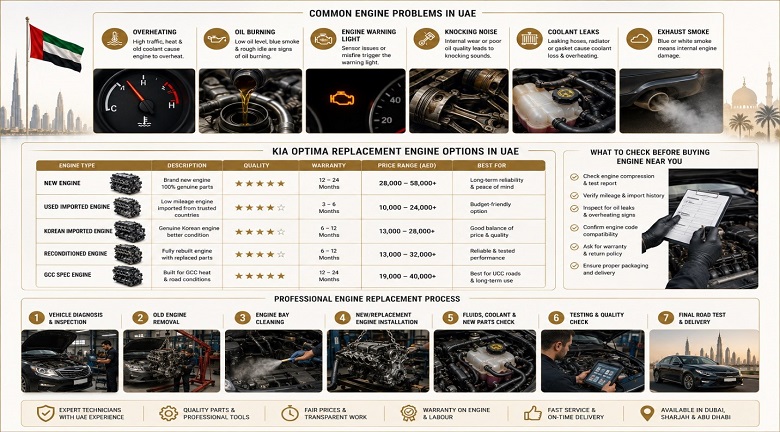 Kia Optima Engines in UAE