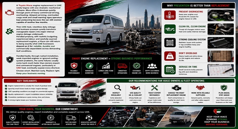 Hiace Replacement Engines in UAE