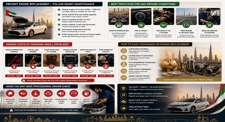 Corolla Replacement Engines in UAE