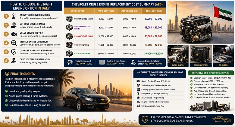 Cruze Replacement Engines in UAE
