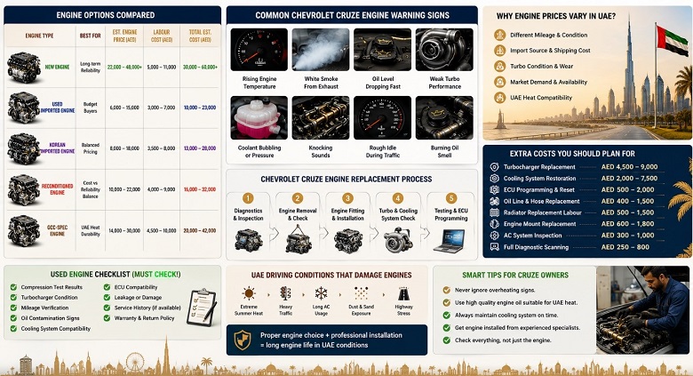 Chevrolet Cruze Engines in UAE