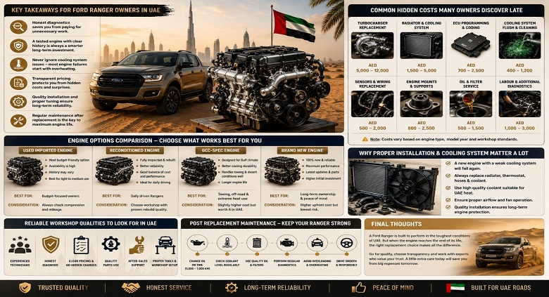 Ranger Replacement Engines in UAE