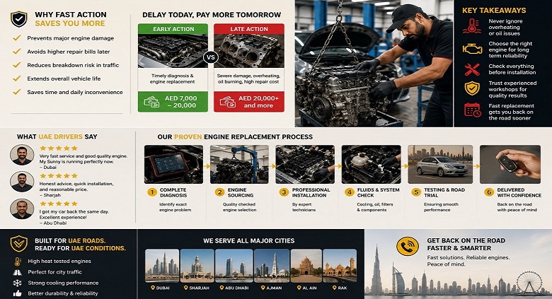 Sunny Replacement Engines in UAE
