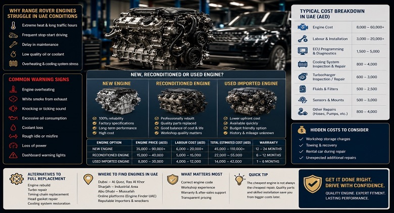 Range Rover Engines in UAE