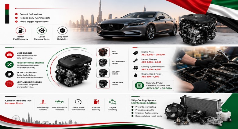 Mazda 6 Replacement Engines in UAE