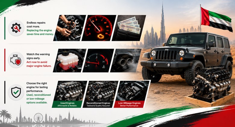 Wrangler Replacement Engines in UAE