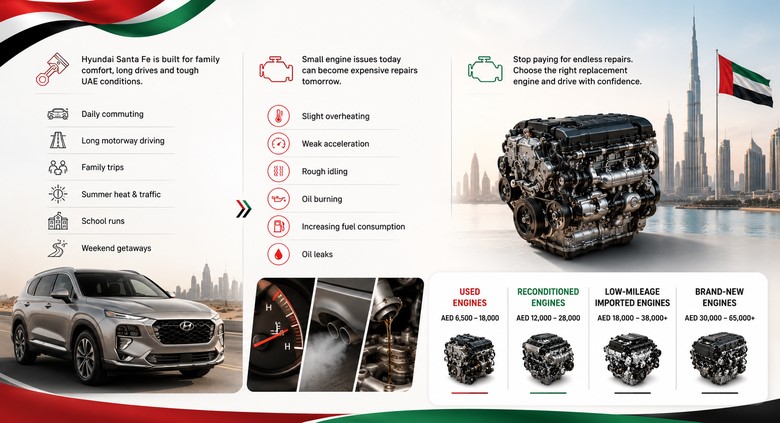 Hyundai Santa Fe Engines in UAE