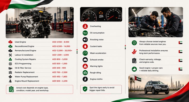 Duster Replacement Engines in UAE