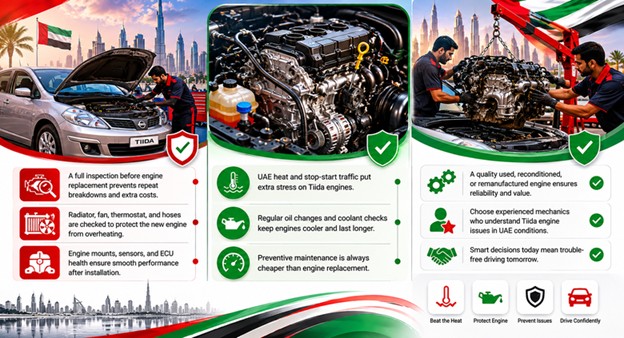 Tiida Replacement Engines in UAE