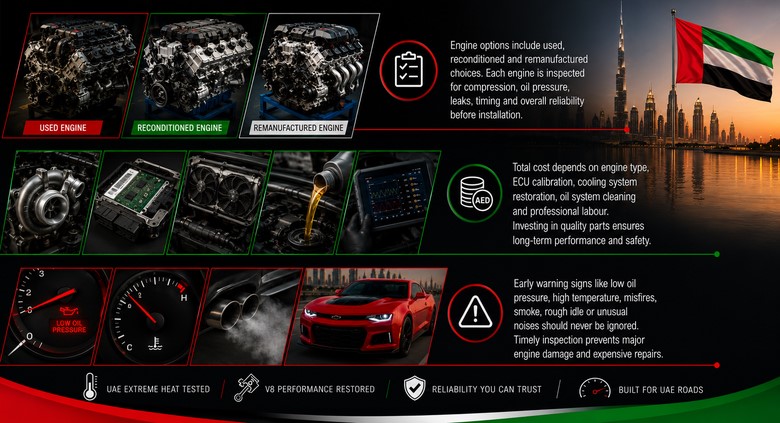 Quality Chevrolet Camaro Engines for Sale UAE
