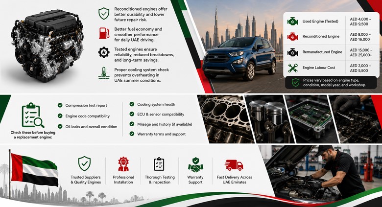 Ford EcoSport Engines for Sale in UAE