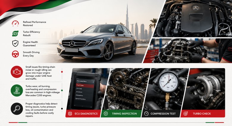 Mercedes C200 Engines in UAE