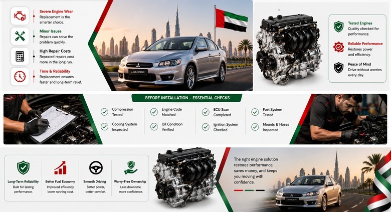 Mitsubishi Lancer Engines for Sale in UAE