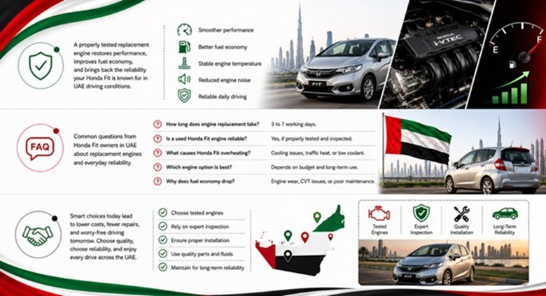 Honda Fit Engine for Sale in UAE