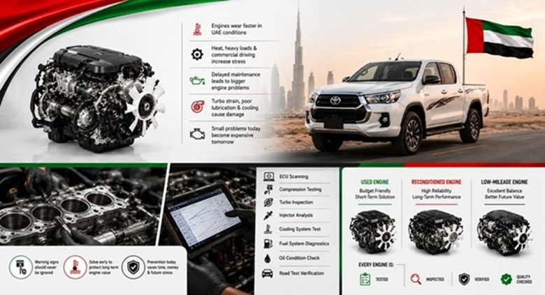 Hilux Replacement Engines in UAE
