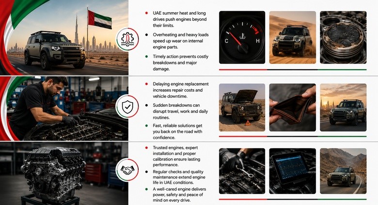 Land Rover Defender Engines for Sale in UAE