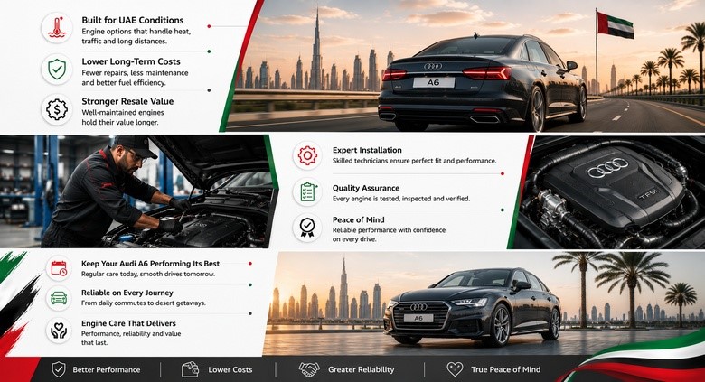 Audi A6 Engines for Sale in UAE