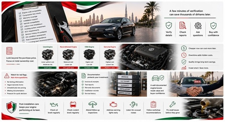 Volkswagen Passat Engine for Sale in UAE