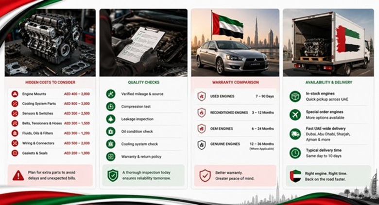 Mitsubishi Lancer Engine for Sale in UAE