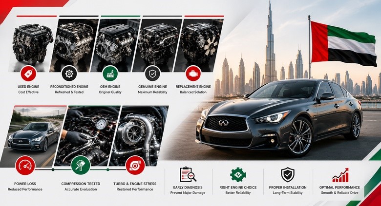 Q50 Replacement Engines in UAE