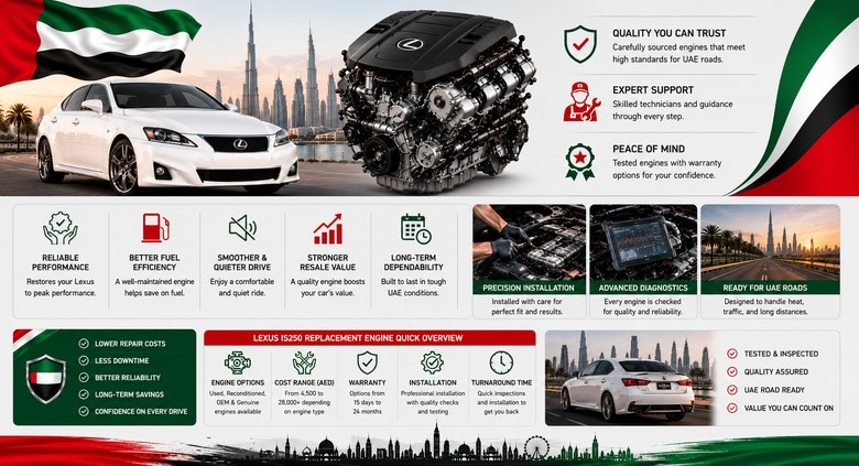 Lexus IS250 Engines for Sale in UAE