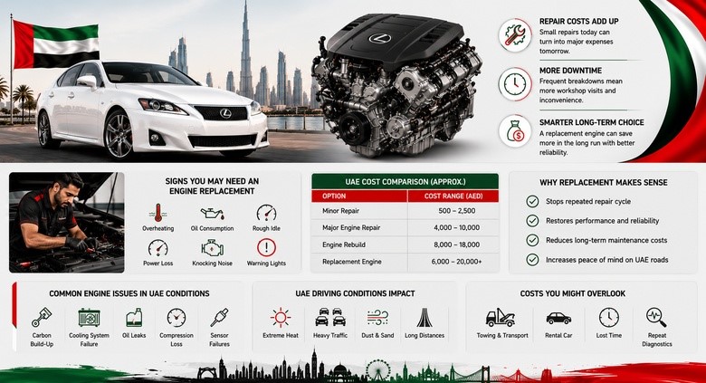 IS250 Replacement Engines in UAE