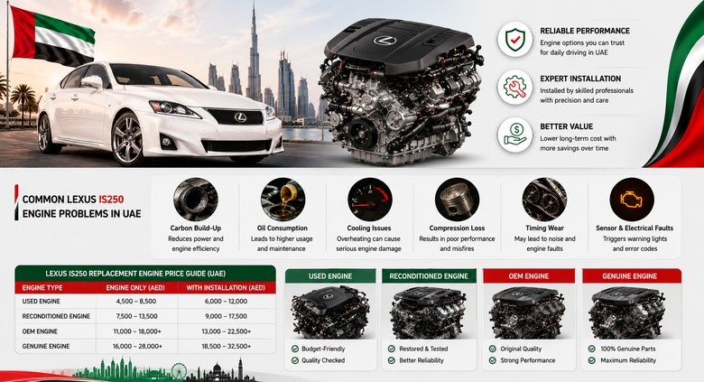 Lexus IS250 Engines in UAE