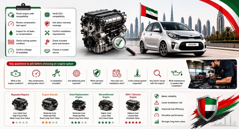 Kia Picanto Engines for Sale in UAE