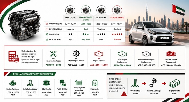 Picanto Replacement Engines in UAE