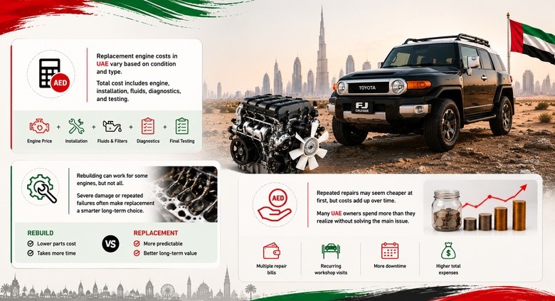 FJ Cruiser Replacement Engines in UAE