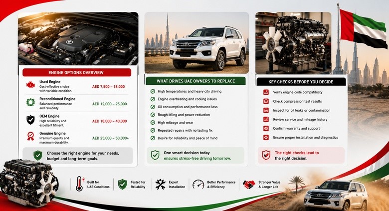 Toyota Fortuner Engines for Sale in UAE