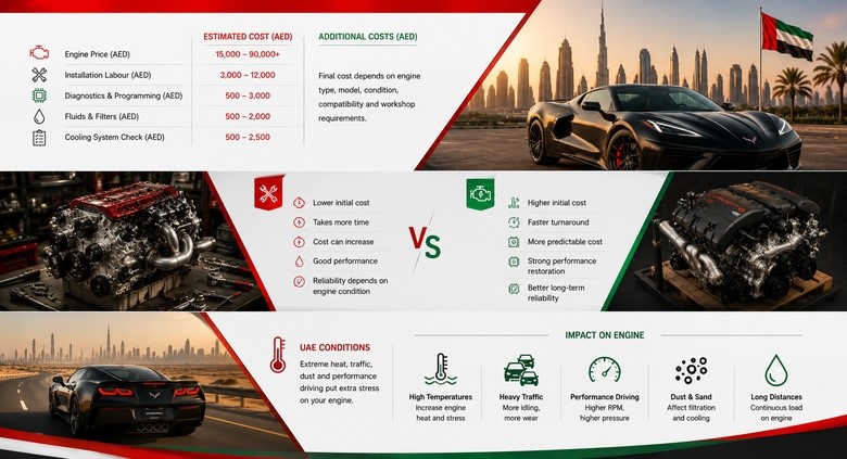 Corvette Replacement Engines in UAE