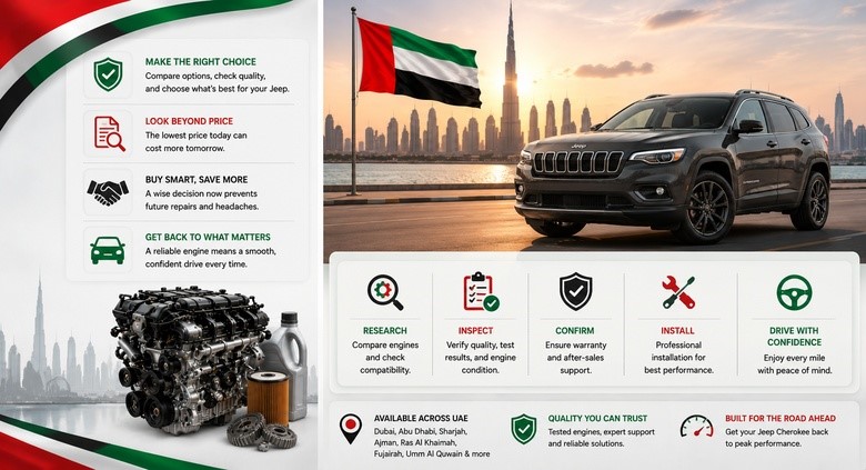 Jeep Cherokee Engines for Sale in UAE