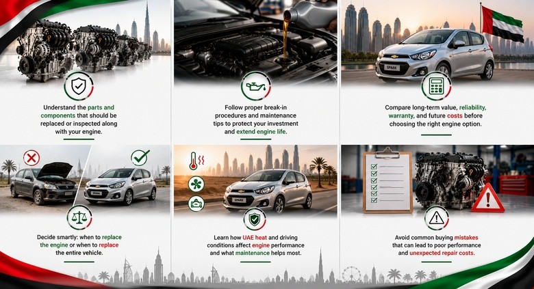 Chevrolet Spark Engine for Sale in UAE