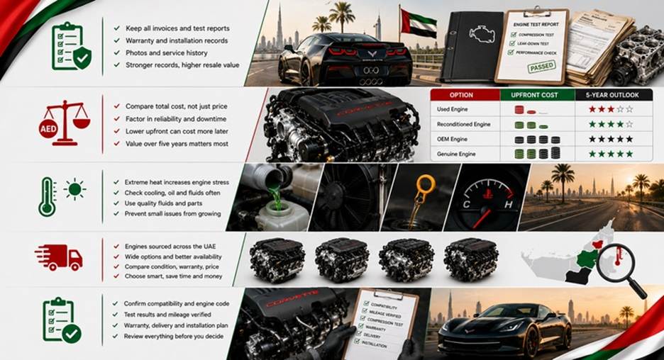 Corvette Replacement Engines in UAE