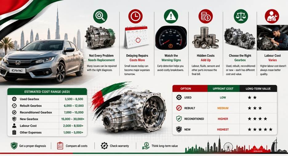 Honda Civic Gearboxes in UAE