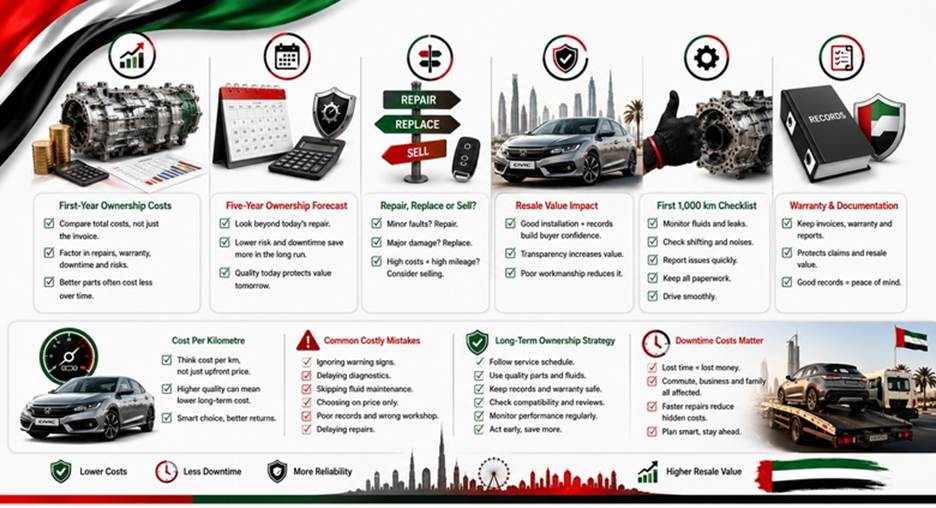 Civic Replacement Gearboxes in UAE