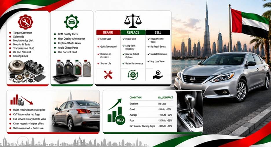 Nissan Altima Gearboxes in UAE