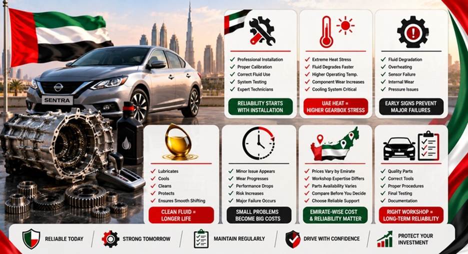 Nissan Sentra Gearboxes in UAE