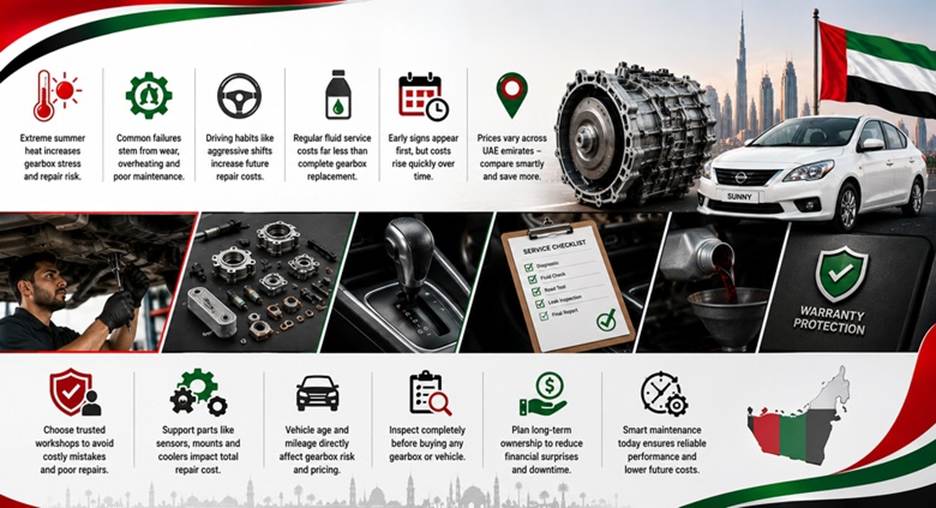 Nissan Sunny Gearboxes in UAE